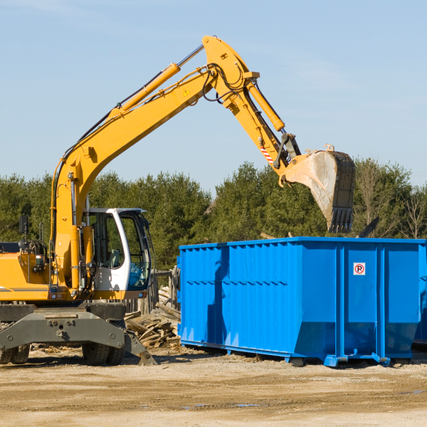 what size residential dumpster rentals are available in Reeders Pennsylvania